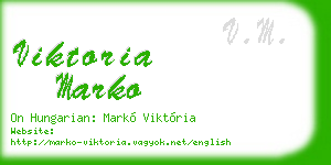 viktoria marko business card